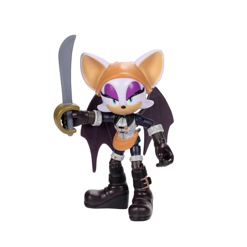 Sonic Prime Baton Rouge No Place Actionfigur, 15 Gelenkpunkte, 12,7 cm, ab 3 Jahren (offiziell lizenziert von Sega und Netflix) von Sonic The Hedgehog