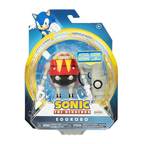 Sonic The Igel 10 cm Action Abbildung 41430 Eggrobo Character + Blaster Zubehör von Sonic The Hedgehog