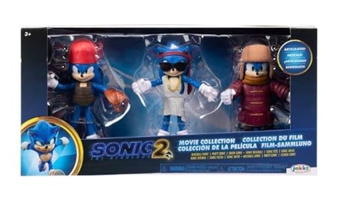 Sonic the Hedgehog 2 - The Movie, 3er Pack Gelenkfiguren-Set, 10,2 cm Sonic von Sonic The Hedgehog