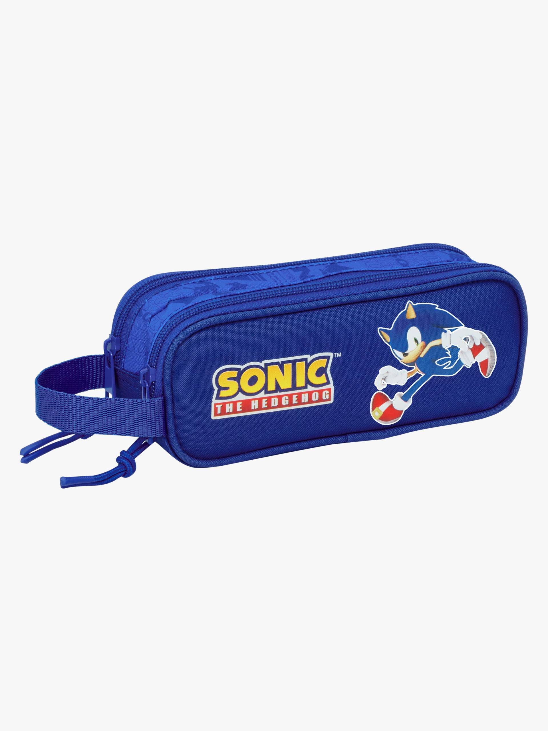 Sonic Doppel-Federmäppchen, Blau von Sonic