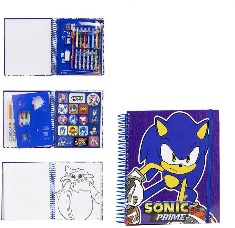 Sonic Prime Super Aktivitäten Malbuch von Sonic