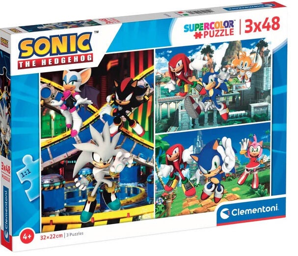 Sonic Puzzles 3x48 Teile von Sonic