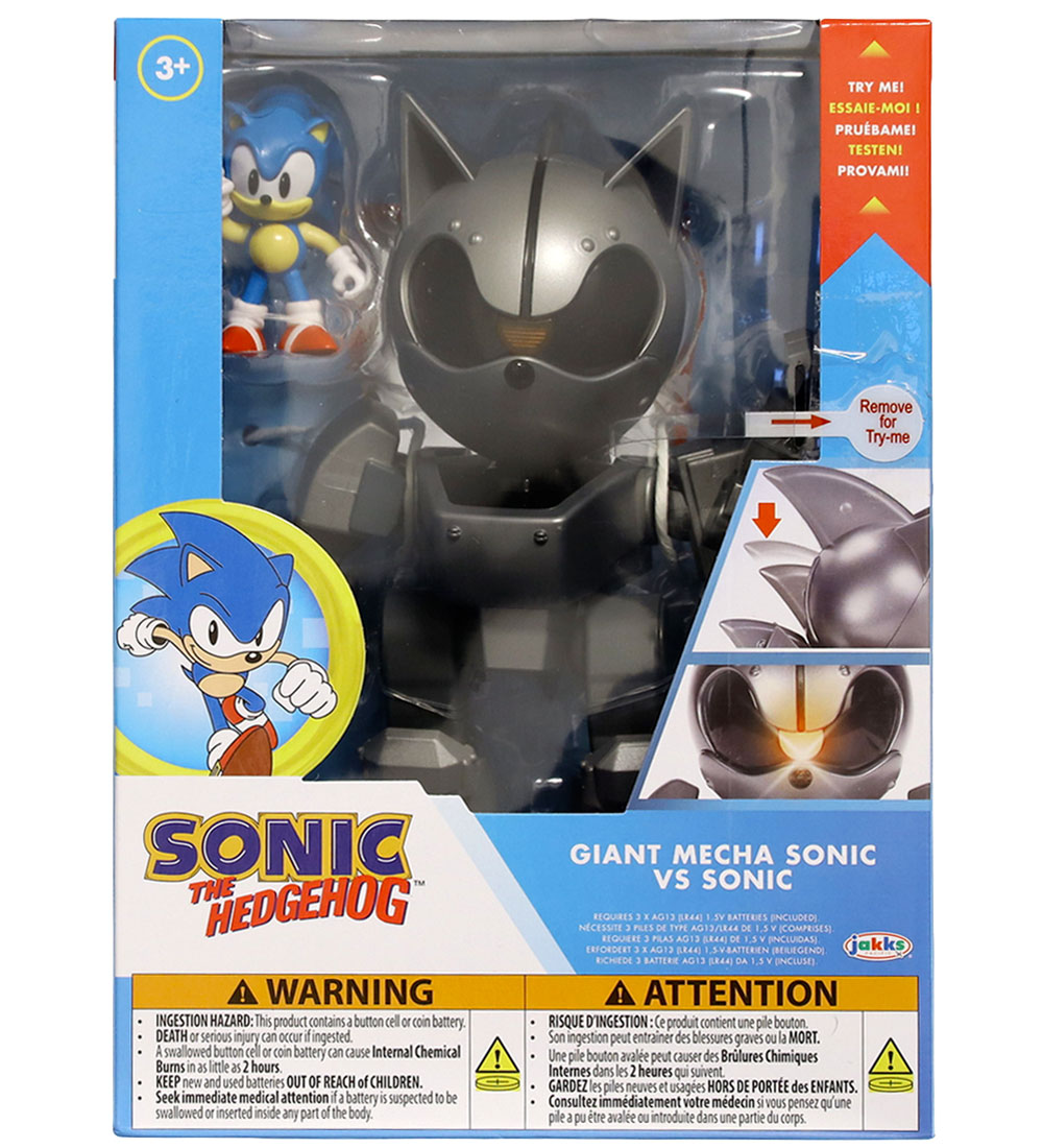 Sonic Spielfigur m. Licht - Giant Mecha Sonic VS Sonic - Sonic - One Size - Spielzeugfiguren Sonic Spielfigur m. Licht - Giant Mecha Sonic VS Sonic - Sonic - One Size - Spielzeugfiguren von Sonic