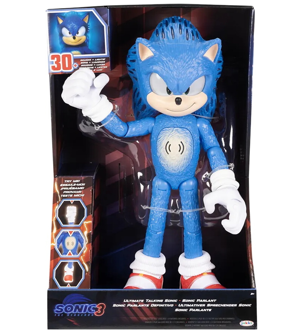 Sonic Spielfigur m. Sound/Licht - 35 cm - Sonic 3 - Ultimate Spr - Sonic - One Size - Spielzeugfiguren Sonic Spielfigur m. Sound/Licht - 35 cm - Sonic 3 - Ultimate Spr - Sonic - One Size - Spielzeugfiguren von Sonic