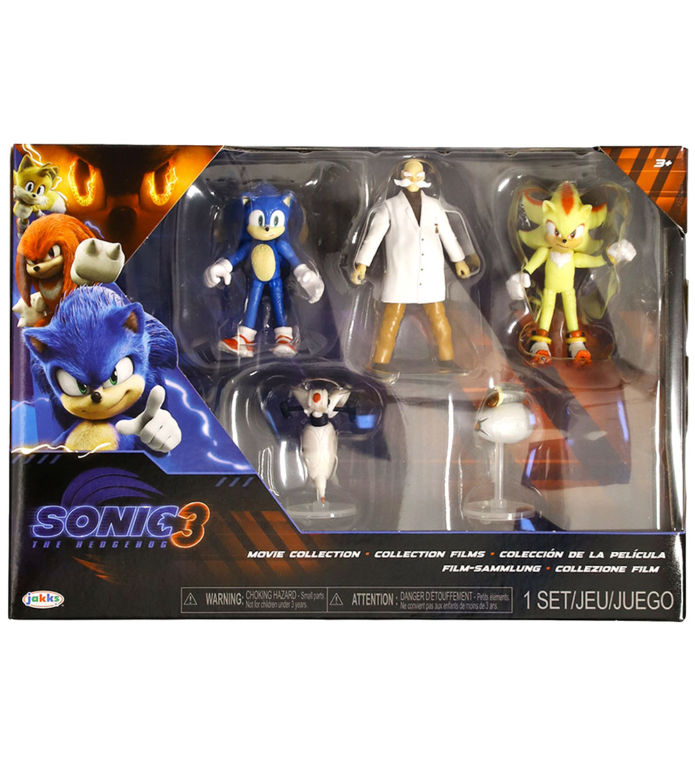 Sonic Spielfiguren - Sonic 3 - 5 st. - Filmkollektion - Sonic - One Size - Spielzeugfiguren Sonic Spielfiguren - Sonic 3 - 5 st. - Filmkollektion - Sonic - One Size - Spielzeugfiguren von Sonic
