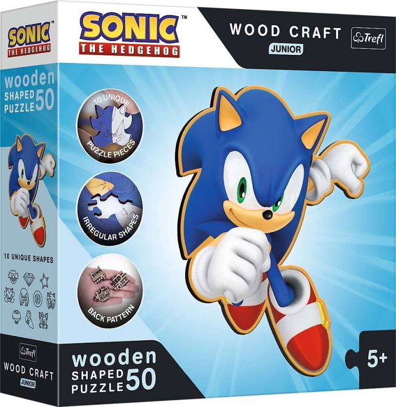 Trefl Wood Craft Junior Sonic Puzzle 50 Teile von Sonic