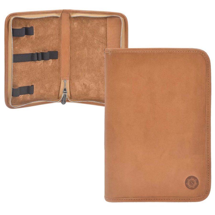 Federmäppchen Leder 13x19cm "Hauff" für 4 Stifte naturbraun Sonnenleder Federmäppchen Leder 13x19cm "Hauff" für 4 Stifte naturbraun Sonnenleder von Sonnenleder