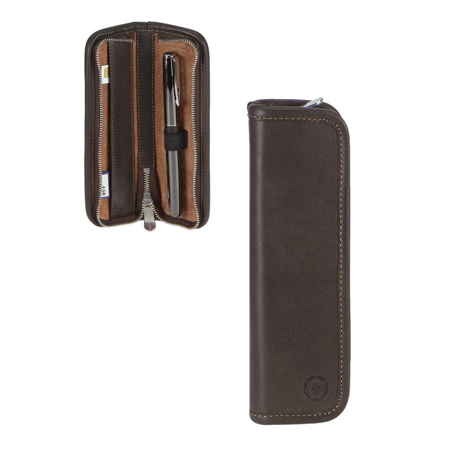 Federmäppchen Leder 17x5cm "Kant" für 1 Füller mocca Sonnenleder Federmäppchen Leder 17x5cm "Kant" für 1 Füller mocca Sonnenleder von Sonnenleder