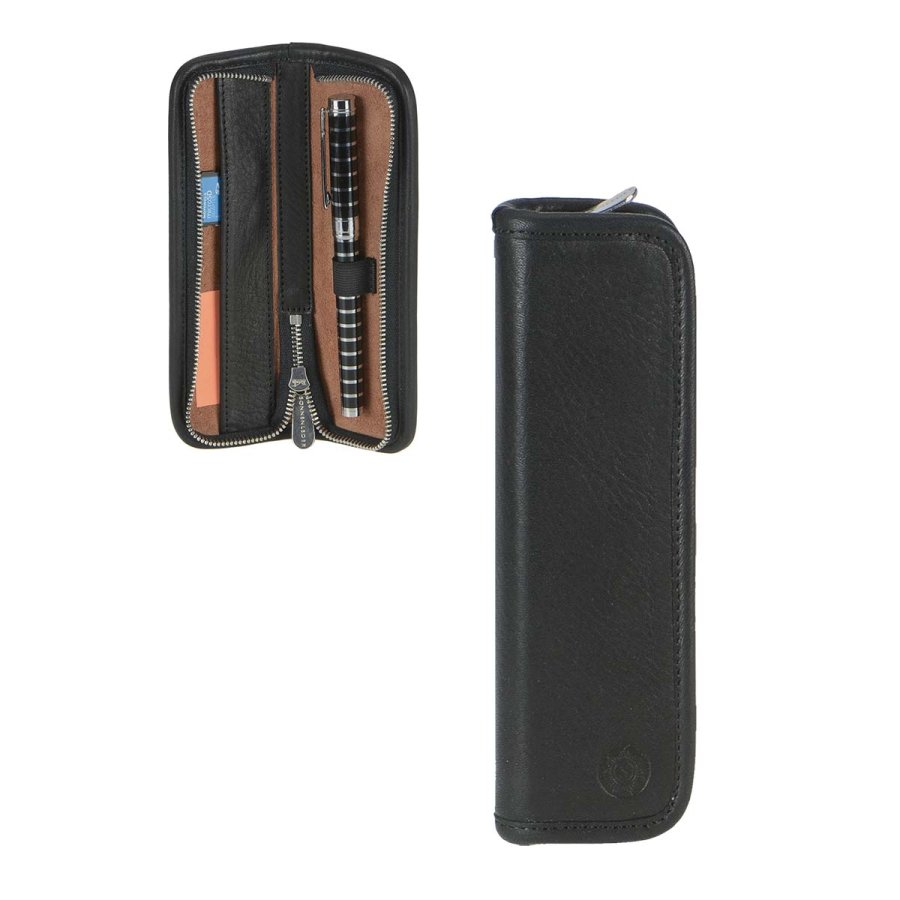 Federmäppchen Leder 17x5cm "Kant" für 1 Füller schwarz Sonnenleder Federmäppchen Leder 17x5cm "Kant" für 1 Füller schwarz Sonnenleder von Sonnenleder