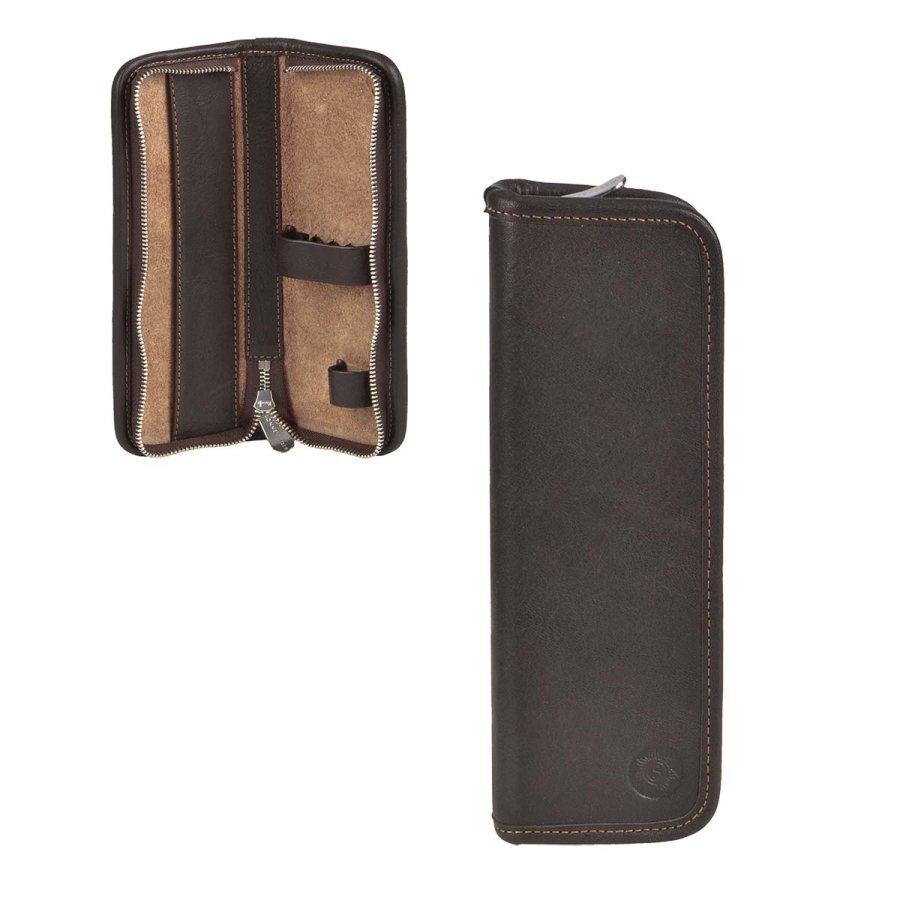 Federmäppchen Leder 19x7cm "Böll" für 5 Stifte mocca Sonnenleder Federmäppchen Leder 19x7cm "Böll" für 5 Stifte mocca Sonnenleder von Sonnenleder