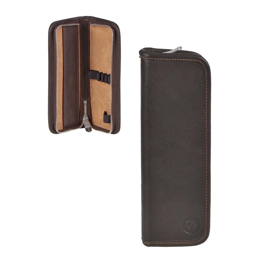 Federmäppchen Leder 19x7cm "Kluge" für 5 Stifte mocca Sonnenleder Federmäppchen Leder 19x7cm "Kluge" für 5 Stifte mocca Sonnenleder von Sonnenleder