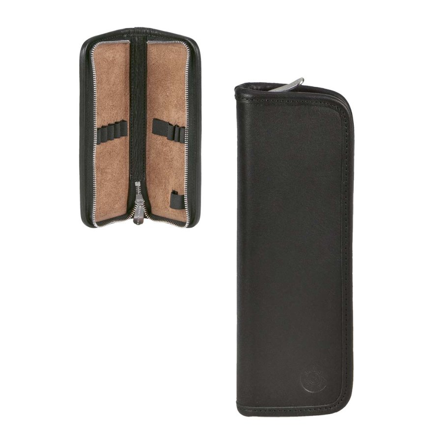 Federmäppchen Leder 19x7cm "Lenz" für 8 Stifte schwarz Sonnenleder Federmäppchen Leder 19x7cm "Lenz" für 8 Stifte schwarz Sonnenleder von Sonnenleder