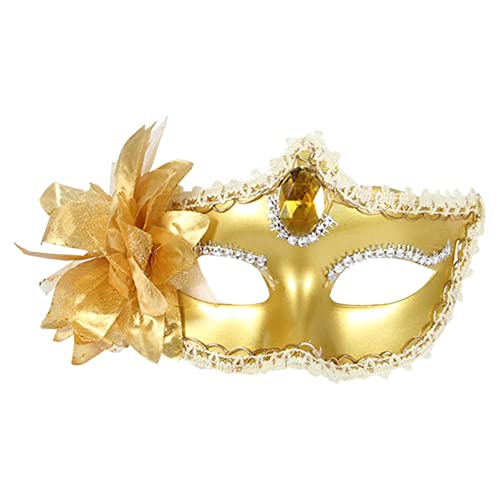 Sonnenscheinschuhe® Karnevalsmaske GOLD Augenmaske Maskenfest Maskenball Halloween von Sonnenscheinschuhe