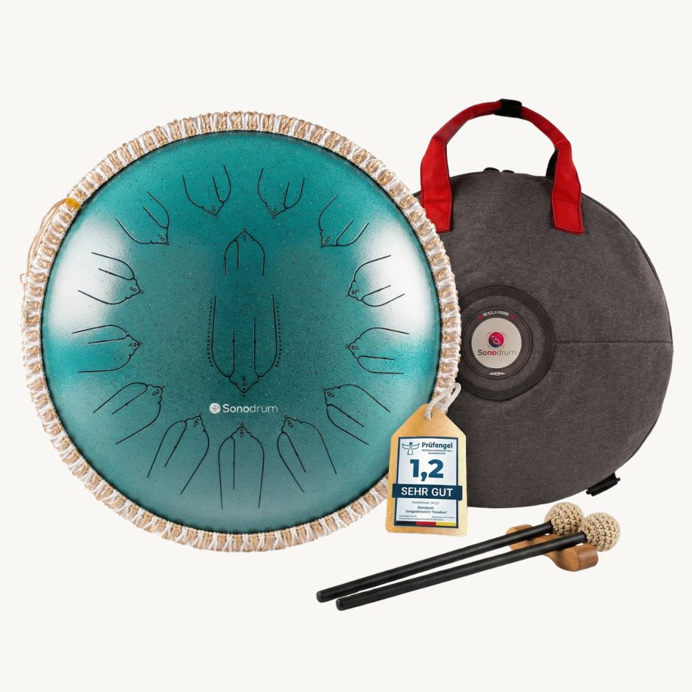 Sonodrum Zungentrommel - „Meditation“ - Handgefertigt - 35,5 cm - 15 Zungen - C-Dur - 432 Hz Sonodrum Zungentrommel - „Meditation“ - Handgefertigt - 35,5 cm - 15 Zungen - C-Dur - 432 Hz von Sonodrum