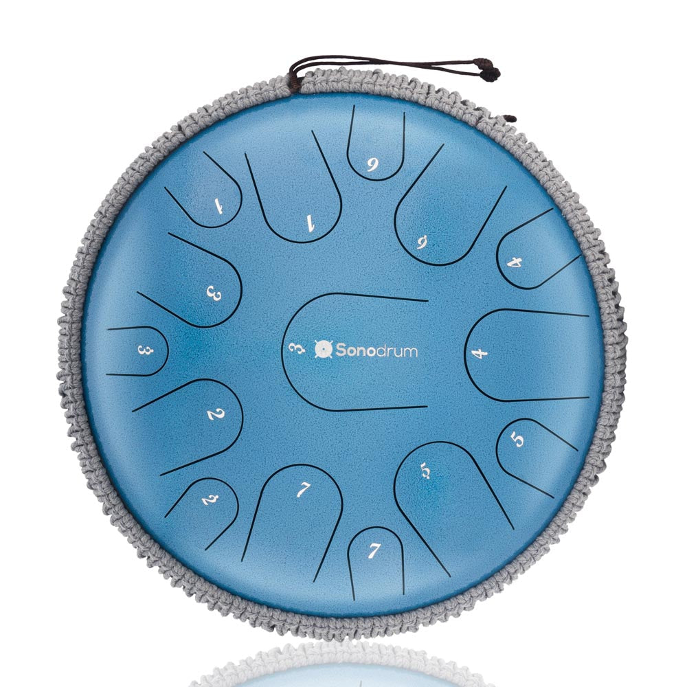 Sonodrum Zungentrommel - "Premium" - Handgefertigt - 35,5cm - 15 Zungen - C-Dur, Blau Sonodrum Zungentrommel - "Premium" - Handgefertigt - 35,5cm - 15 Zungen - C-Dur, Blau von Sonodrum