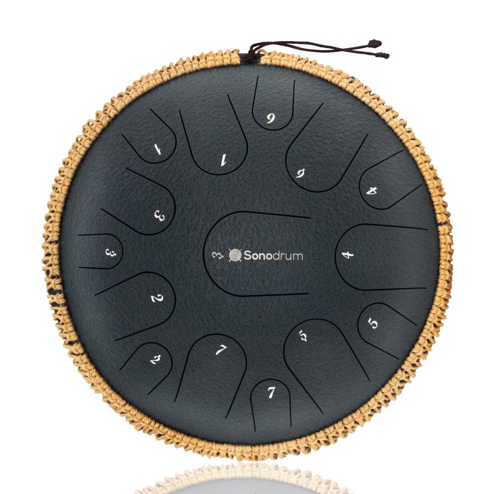 Sonodrum Zungentrommel - "Premium" - Handgefertigt - 35,5cm - 15 Zungen - C-Dur, Dunkelblau Sonodrum Zungentrommel - "Premium" - Handgefertigt - 35,5cm - 15 Zungen - C-Dur, Dunkelblau von Sonodrum