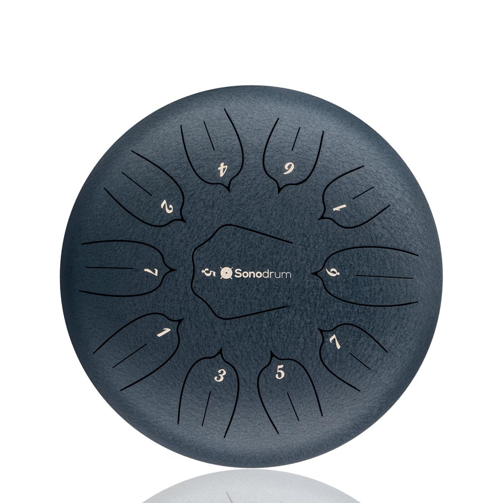 Sonodrum Zungentrommel - "Standard" - Handgefertigt - 30cm - 11 Zungen - D-Dur, Dunkelblau Sonodrum Zungentrommel - "Standard" - Handgefertigt - 30cm - 11 Zungen - D-Dur, Dunkelblau von Sonodrum