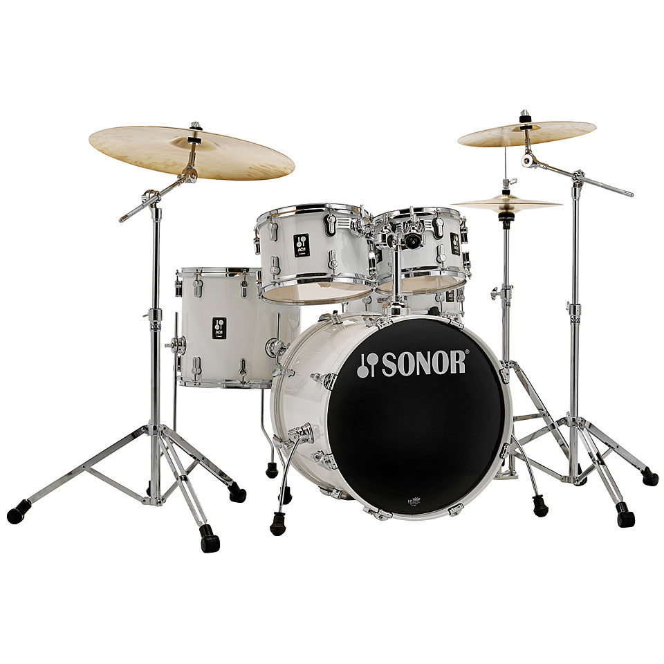 Sonor AQ1 20" Piano White Studio Drumset Schlagzeug Sonor AQ1 20" Piano White Studio Drumset Schlagzeug von Sonor