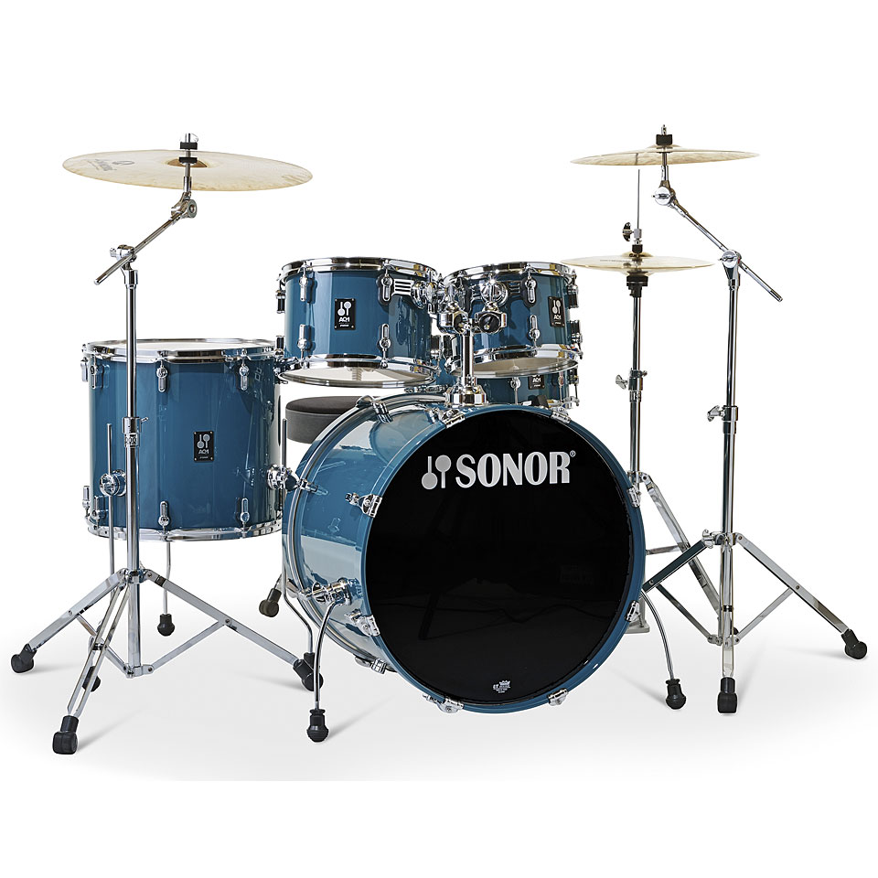 Sonor AQ1 22" Carribean Blue Stage Drumset Schlagzeug Sonor AQ1 22" Carribean Blue Stage Drumset Schlagzeug von Sonor