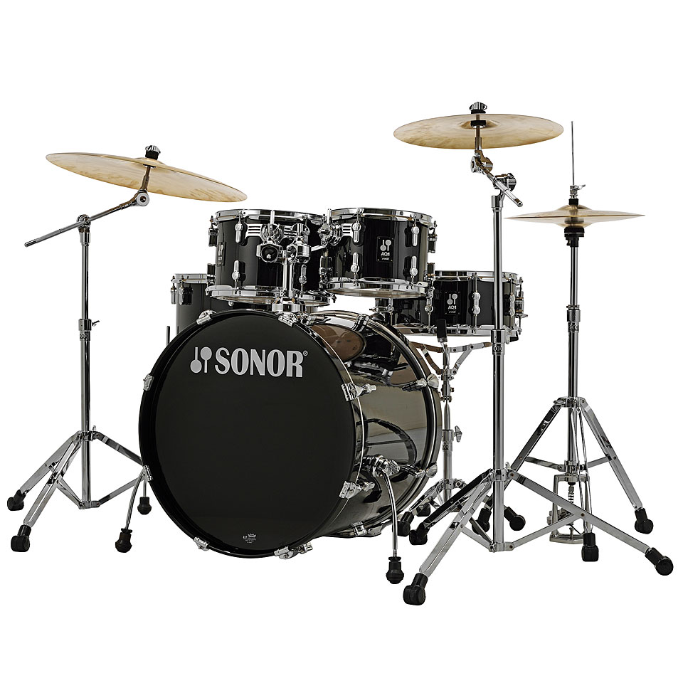 Sonor AQ1 22" Piano Black Stage Drumset Schlagzeug von Sonor