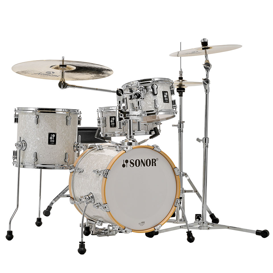 Sonor AQ2 16" White Pearl Safari Drumset Schlagzeug von Sonor