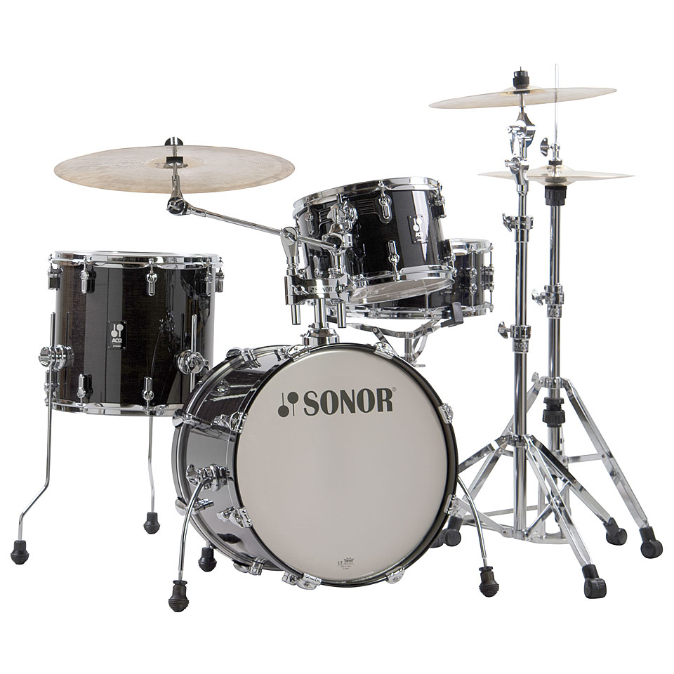 Sonor AQ2 18" Transparent Black Bop Drumset Schlagzeug Sonor AQ2 18" Transparent Black Bop Drumset Schlagzeug von Sonor