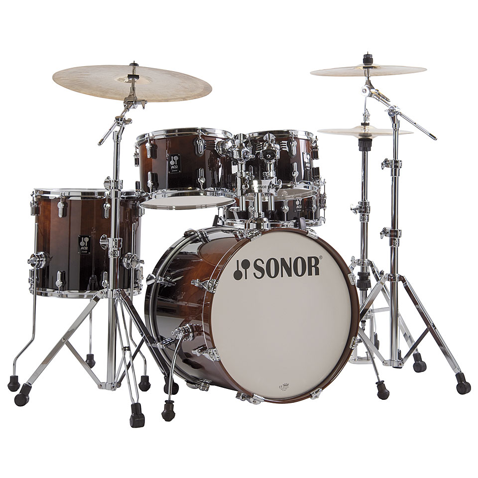 Sonor AQ2 20" Brown Fade Studio Drumset Schlagzeug von Sonor