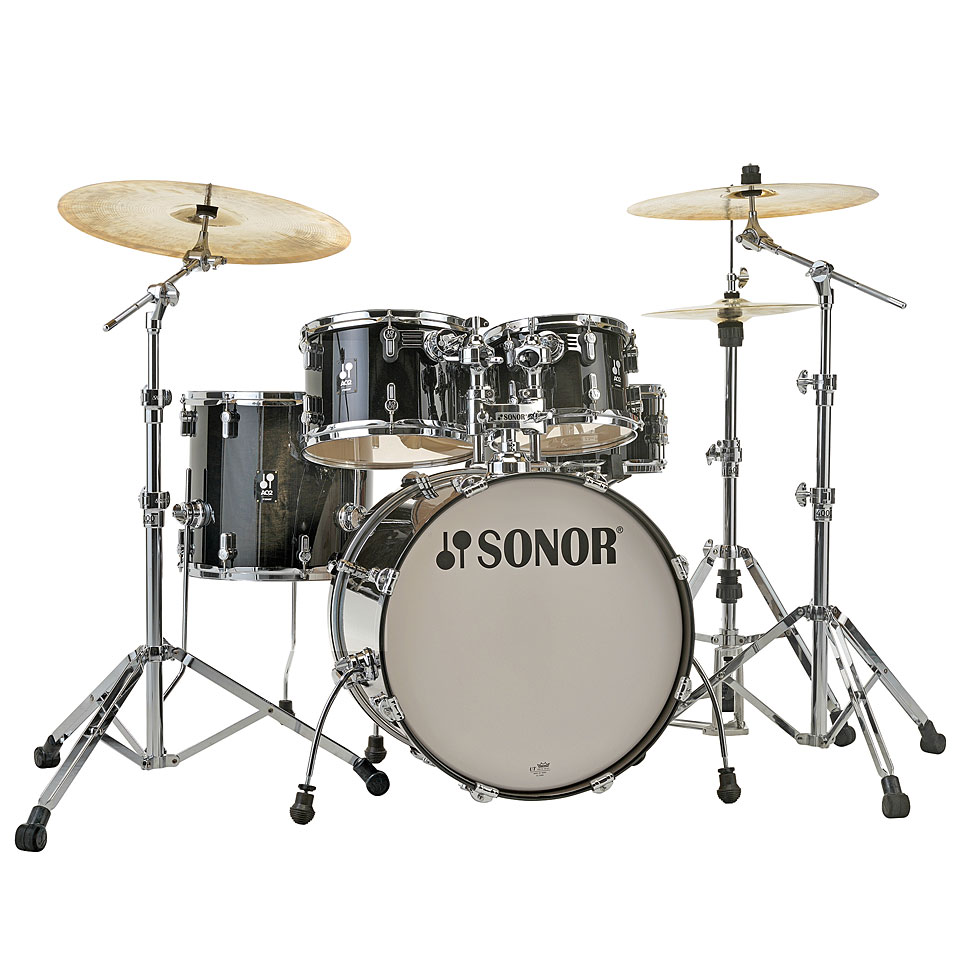 Sonor AQ2 20" Transparent Black Studio Drumset Schlagzeug von Sonor
