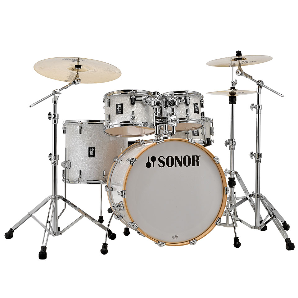 Sonor AQ2 22" White Pearl Stage Drumset Schlagzeug von Sonor
