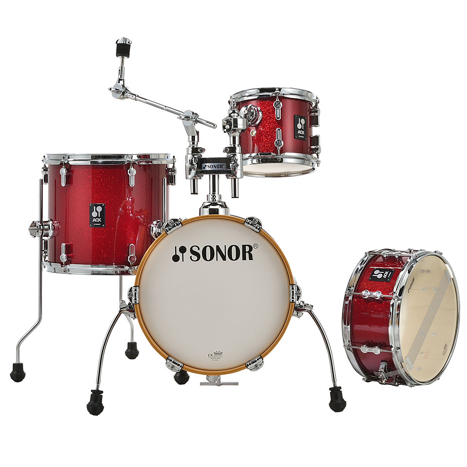 Sonor AQX 14" Red Moon Sparkle Micro Shell Set Schlagzeug von Sonor
