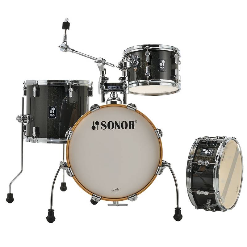 Sonor AQX 16" Black Midnight Sparkle Jungle Shell Set Schlagzeug von Sonor