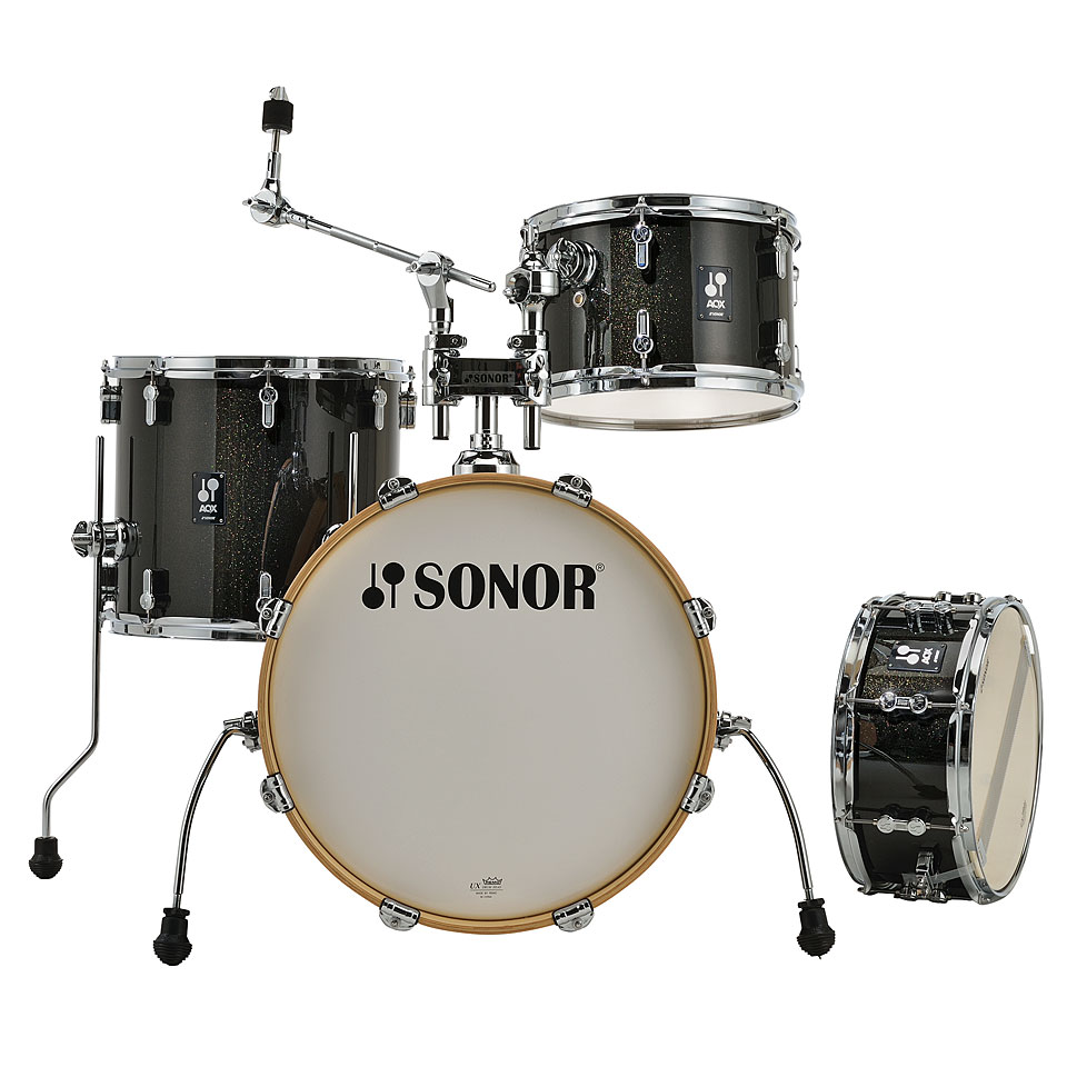 Sonor AQX 18" Black Midnight Sparkle Jazz Shell Set Schlagzeug Sonor AQX 18" Black Midnight Sparkle Jazz Shell Set Schlagzeug von Sonor