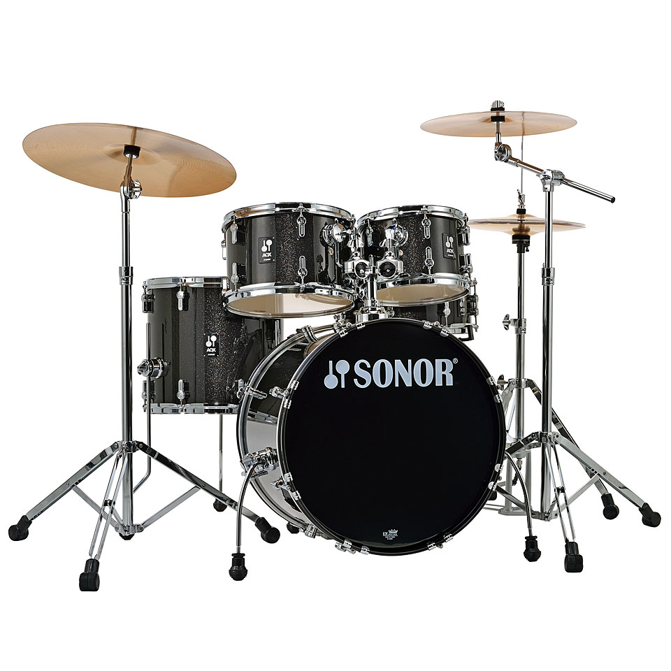 Sonor AQX 20" Black Midnight Sparkle Studio Drumset Schlagzeug Sonor AQX 20" Black Midnight Sparkle Studio Drumset Schlagzeug von Sonor