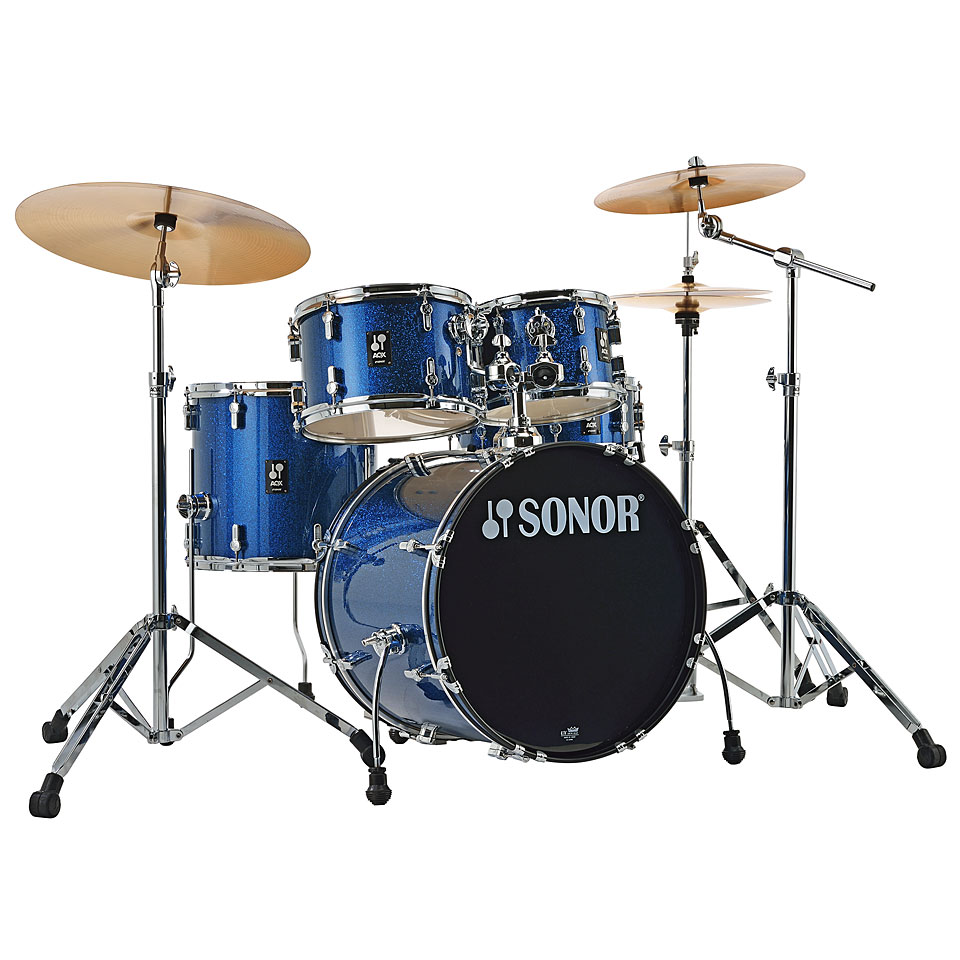 Sonor AQX 20" Blue Ocean Sparkle Studio Drumset Schlagzeug von Sonor