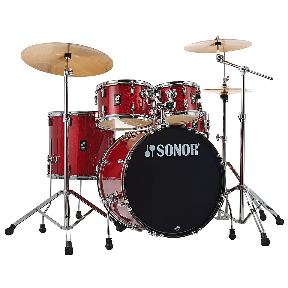 Sonor AQX 22" Red Moon Sparkle Stage Set Schlagzeug von Sonor