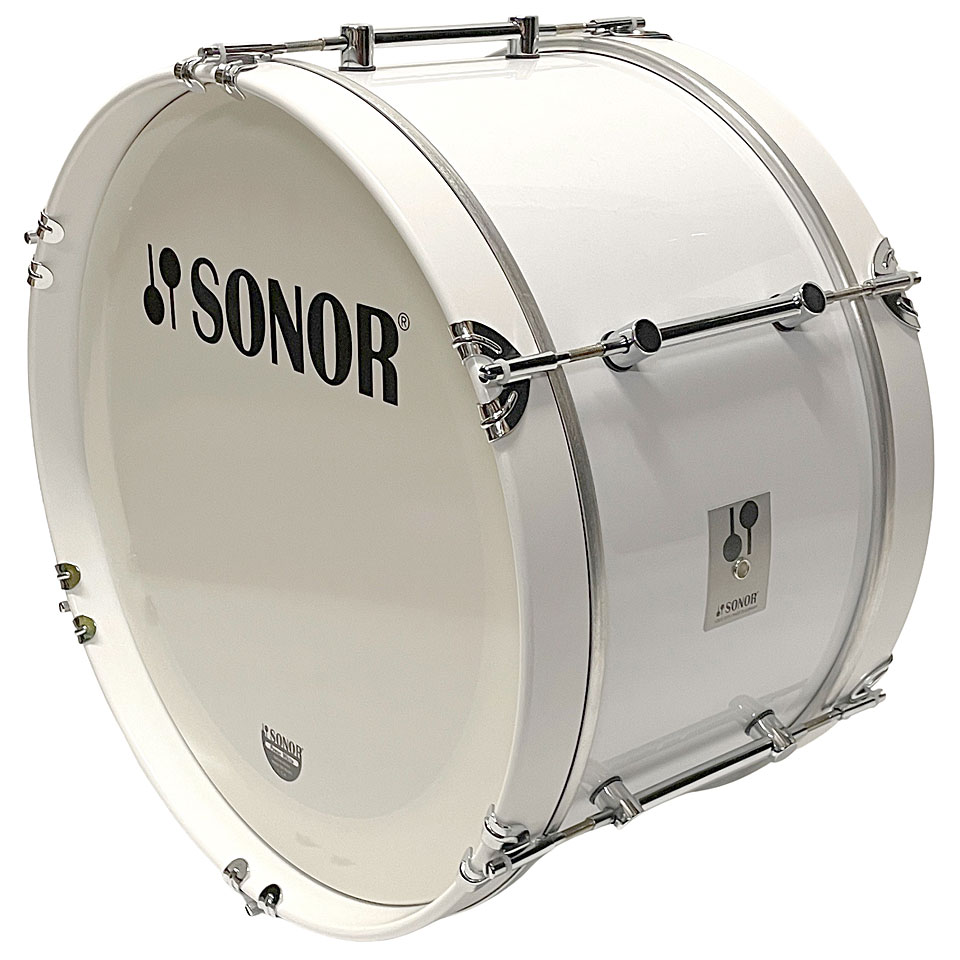 Sonor B Line 20" x 10" Junior Marching Bass Drum White Große Trommel von Sonor