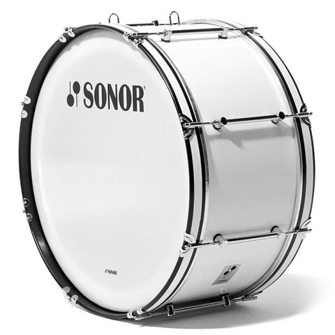 Sonor B Line 26" x 12" Marching Bass Drum White Große Trommel von Sonor