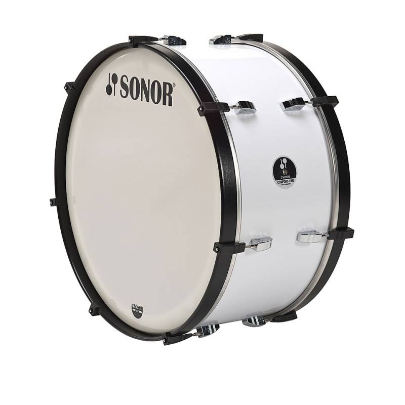 Sonor Comfort Line 26" x 12" Marching Bass Drum White Große Trommel von Sonor