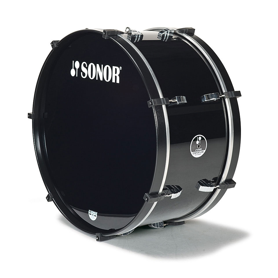 Sonor Comfort Line 24" x 10" Marching Bass Drum Black Große Trommel von Sonor