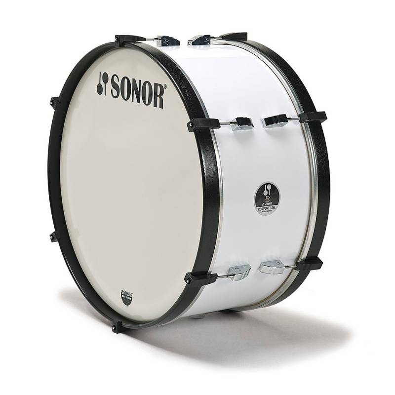 Sonor Comfort Line 26" x 14" Marching Bass Drum White Große Trommel von Sonor