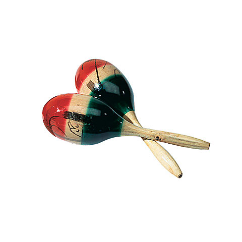 Sonor L2693 Mexican Style Wood Maracas Pair Maracas von Sonor