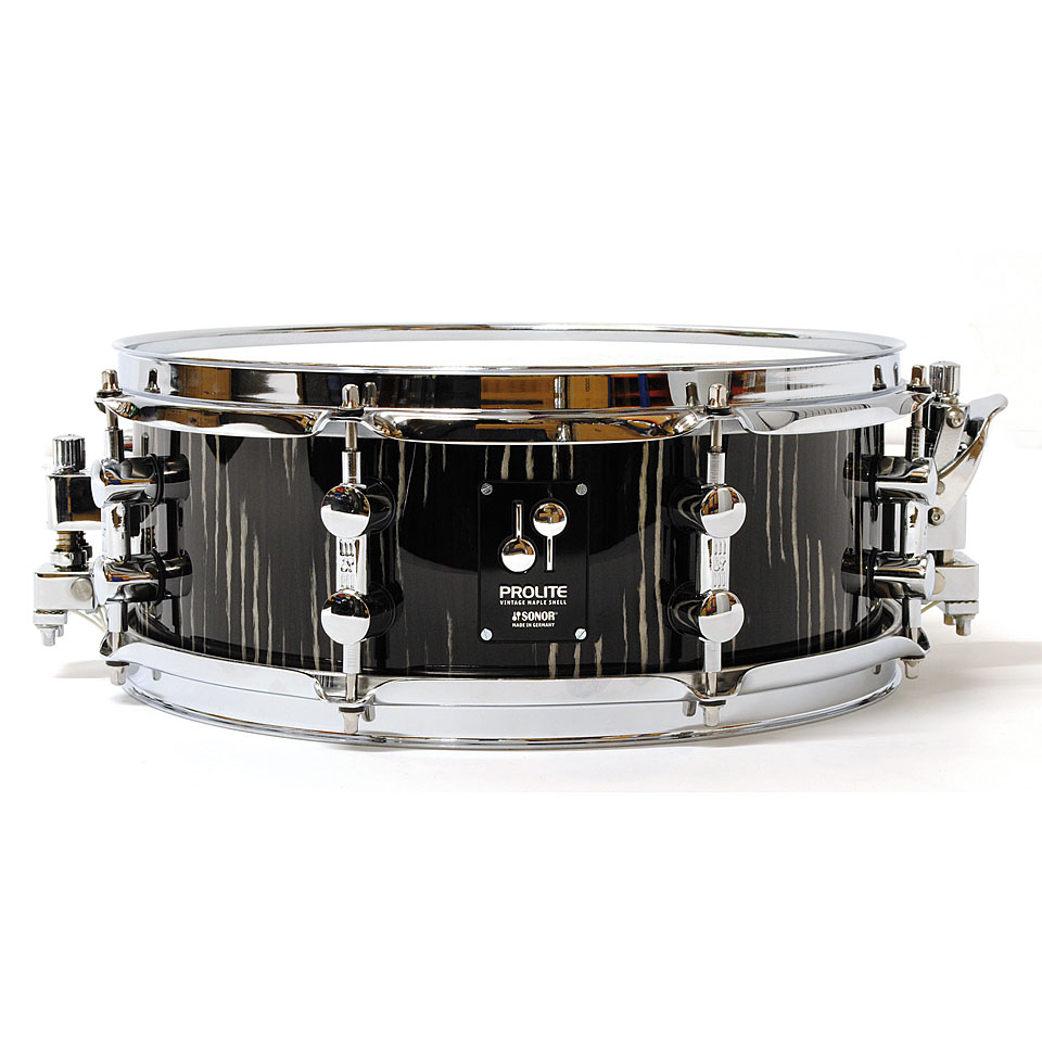 Sonor ProLite 13" x 5" Ebony White Stripes Snare Snare Drum von Sonor