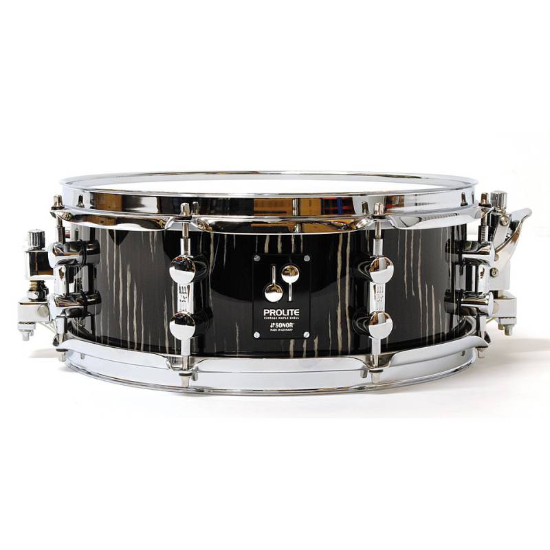 Sonor ProLite 13" x 5" Ebony White Stripes Snare Snare Drum von Sonor