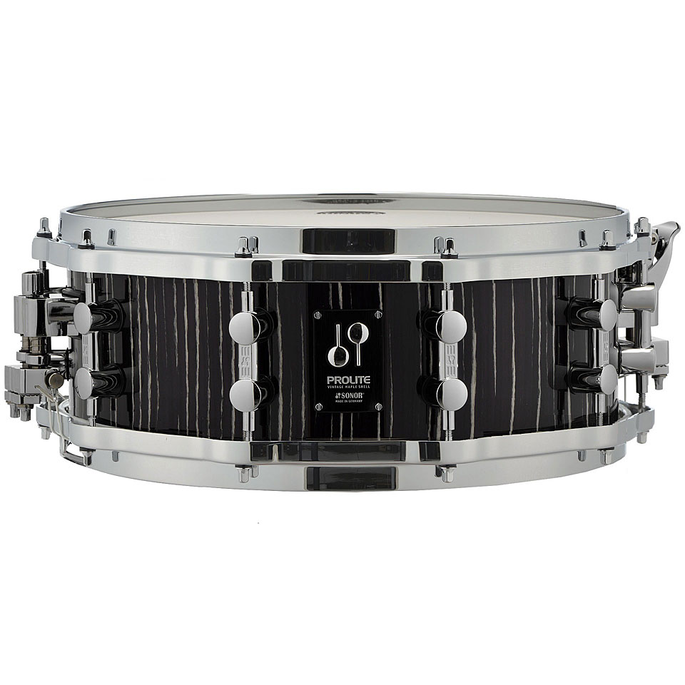 Sonor ProLite 14" x 5" Ebony White Stripes Snare with Die Cast Hoops von Sonor