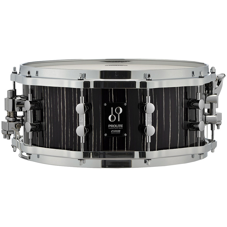 Sonor ProLite 14" x 6" Ebony White Stripes Snare with Die Cast Hoops Sonor ProLite 14" x 6" Ebony White Stripes Snare with Die Cast Hoops von Sonor