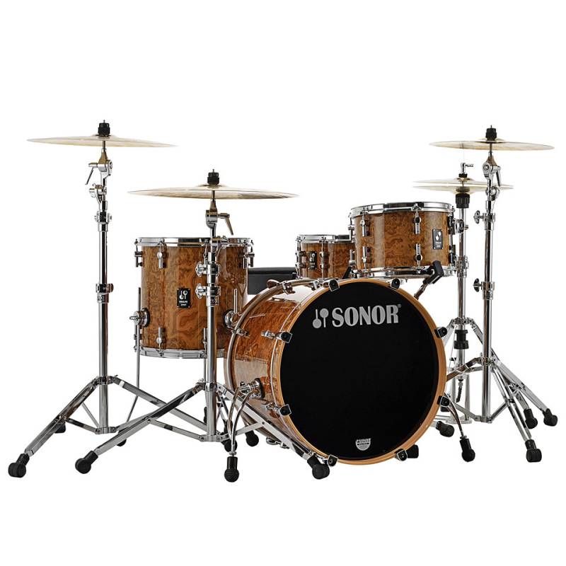 Sonor ProLite 20" Chocolate Burl 3 Pcs. Shell Set Schlagzeug von Sonor