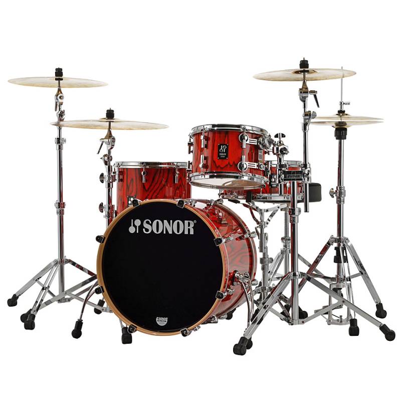 Sonor ProLite 20" Fiery Red 3 Pcs. Shell Set Schlagzeug von Sonor