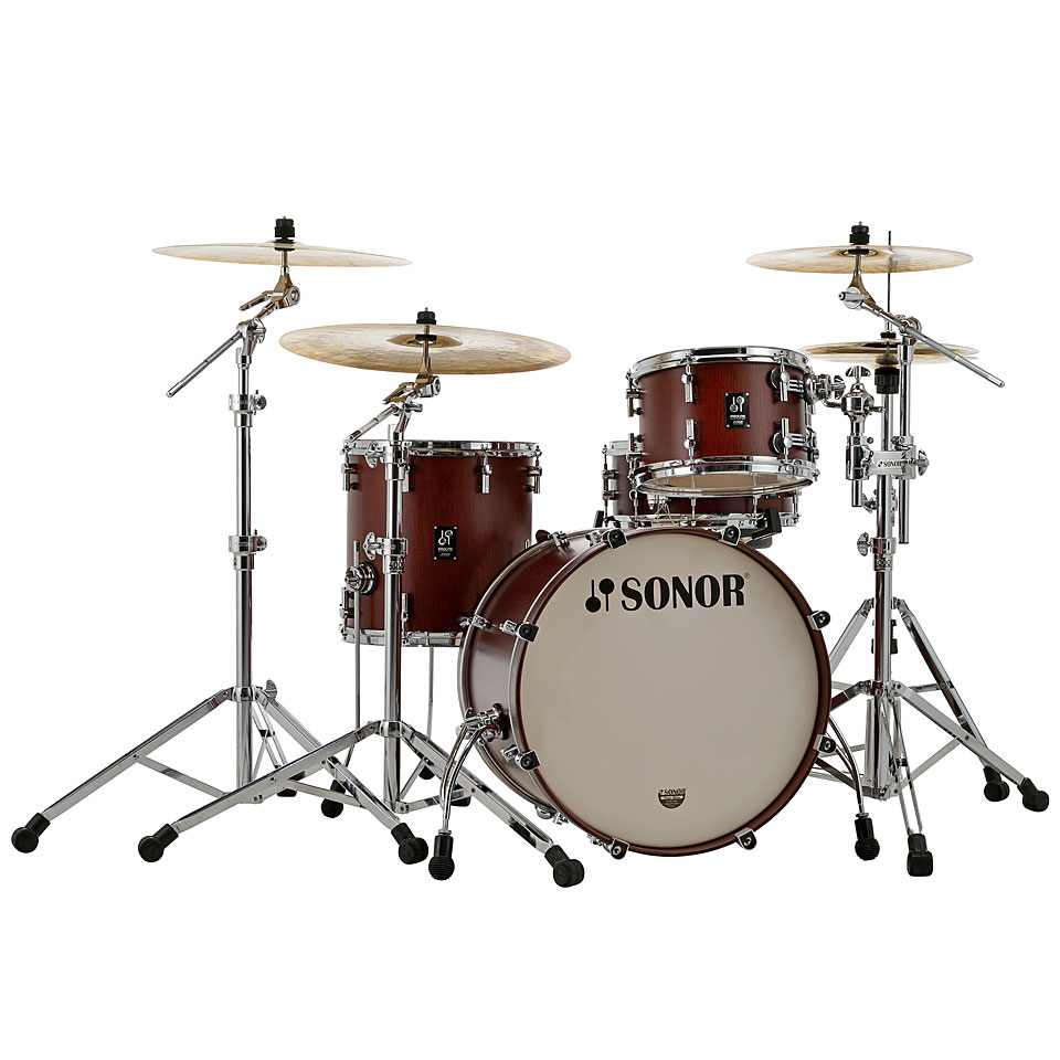 Sonor ProLite 20" Nussbaum 3 Pcs. Shell Set Schlagzeug von Sonor