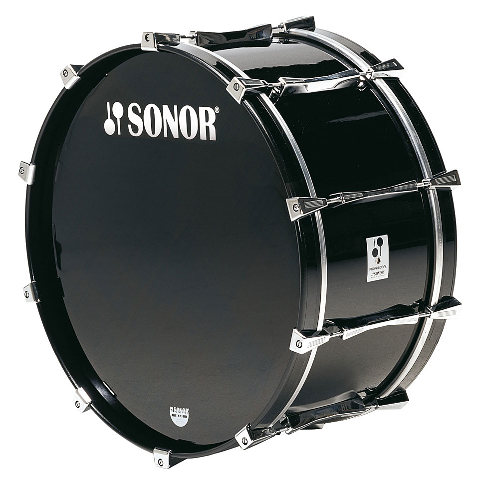 Sonor Professional Line 26" x 12" Marching Bass Drum Black Große von Sonor