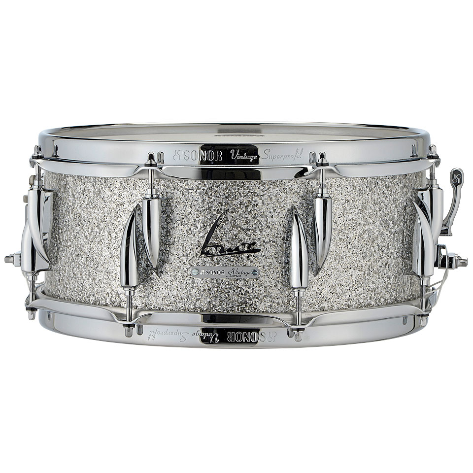 Sonor Vintage Series VT15 1465 SDW VSG Silver Glitter Snare Drum Sonor Vintage Series VT15 1465 SDW VSG Silver Glitter Snare Drum von Sonor